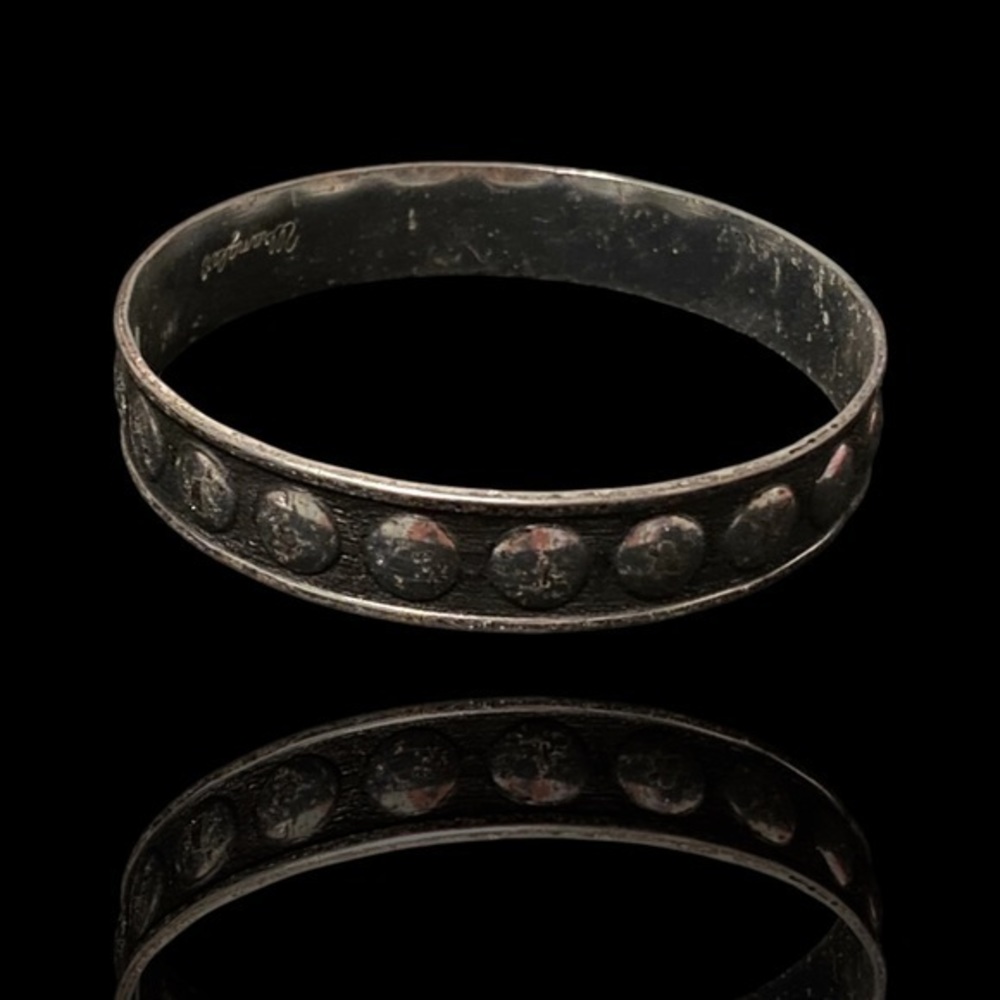 Stylish Wrangler Silvertone Bangle Bracelet
